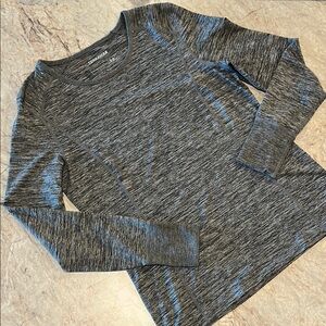 Terramar Women's Long Sleeve Tee Climasense 2.0 Gray